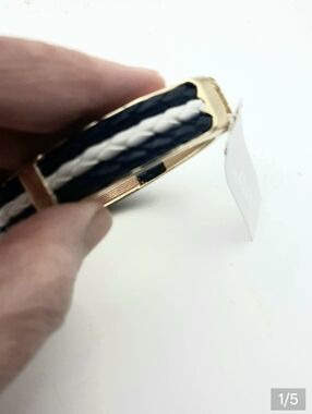 Chaming Charlie Leather Bangle NWT